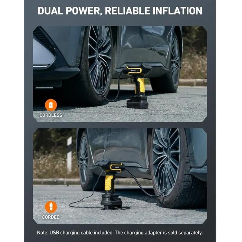 Astroai El Tipi Sarjli Lastik Sisirme Pompasi 150PSI LS40791