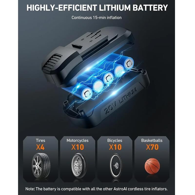 Astroai El Tipi Sarjli Lastik Sisirme Pompasi 150PSI LS40791