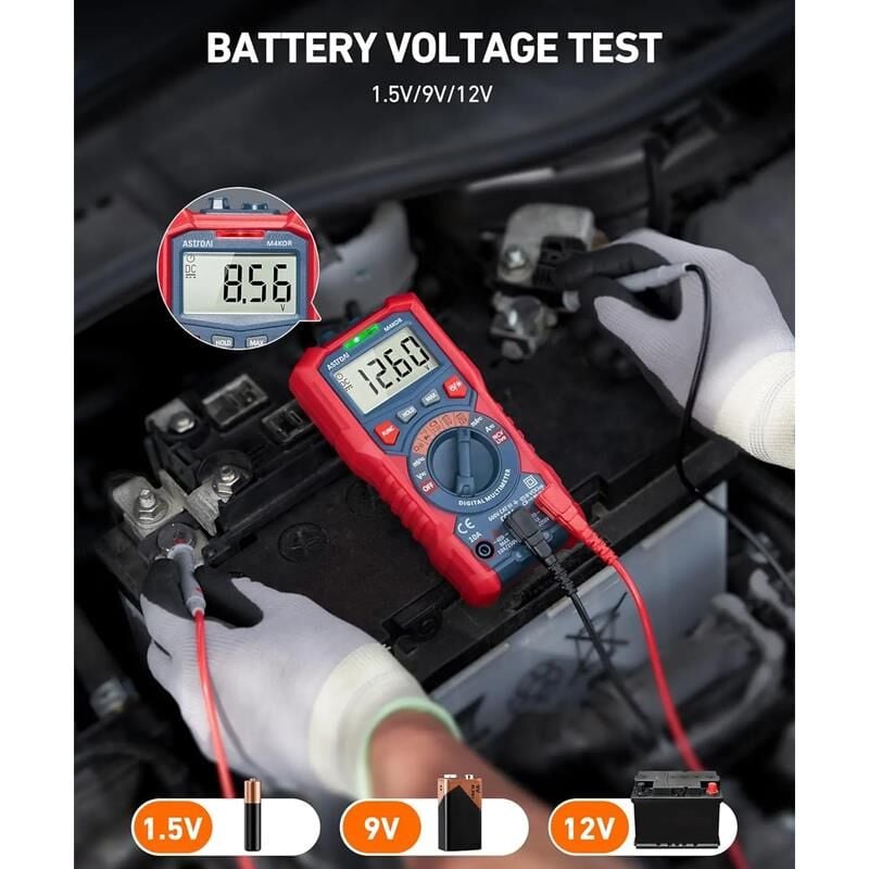 Astroai Dijital Multimetre TRMS 4000 Counts Test Cihazi M4KOR