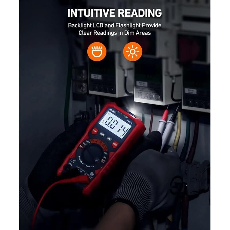 Astroai Dijital Multimetre TRMS 4000 Counts Test Cihazi M4KOR