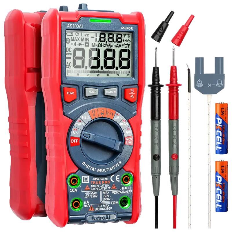 Astroai Dijital Multimetre TRMS 6000 Counts Test Cihazi M6KOR