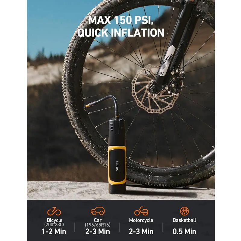 Astroai Sarjli Lastik Sisirme Pompasi 4500mAH 150PSI OK81