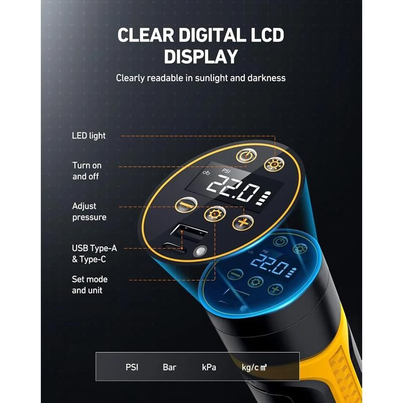 Astroai Sarjli Lastik Sisirme Pompasi 4500mAH 150PSI OK81