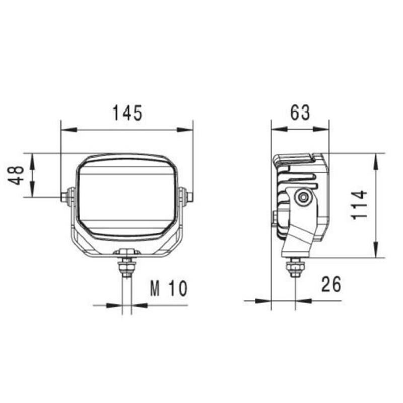 Hella Off-Road Led Lamba 12V-24V Power Beam 1500 1GA996288-121