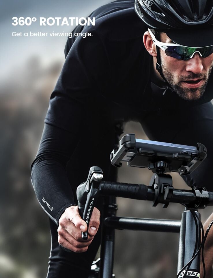 Lamicall Motosiklet ve Bisiklet Telefon Tutucu Hizli Takilir BP07