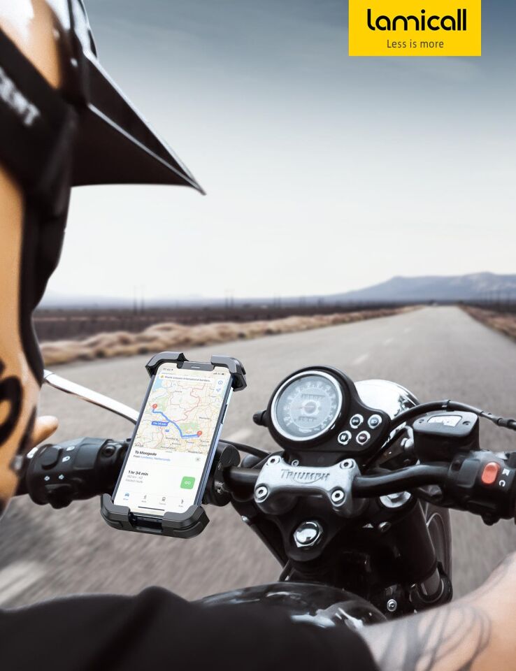 Lamicall Motosiklet ve Bisiklet Telefon Tutucu Hizli Takilir BP07