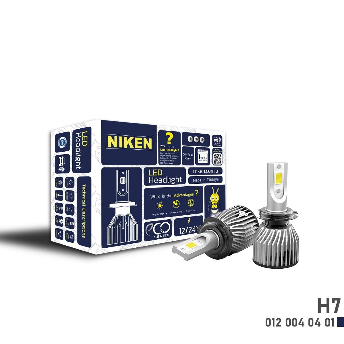 Niken Far Ampulü Led Headlight Eco Serisi H7