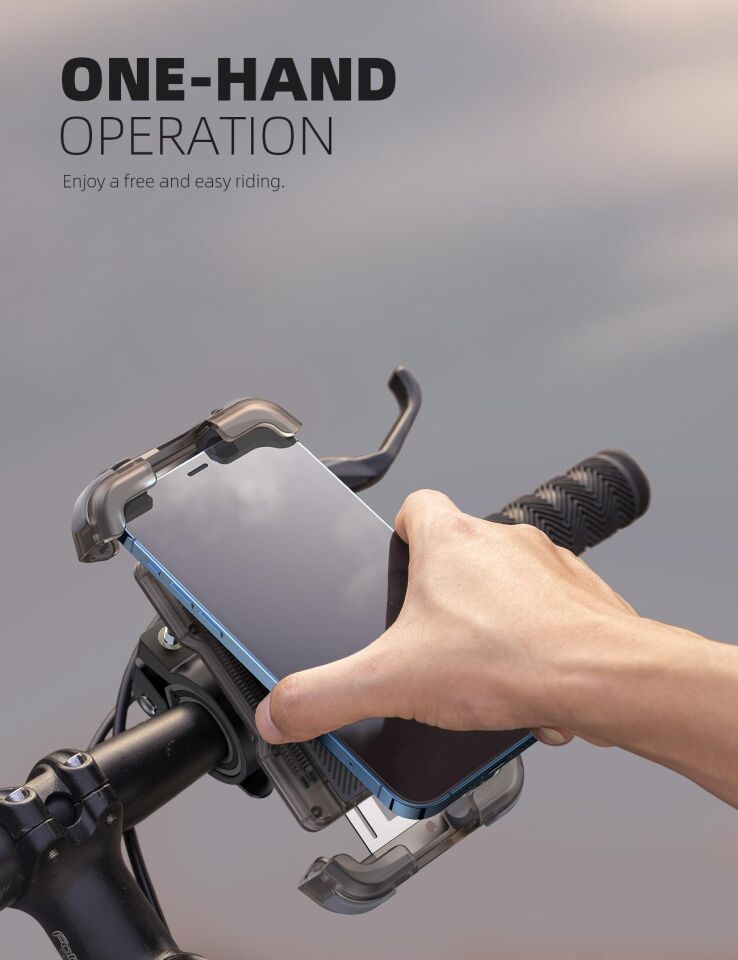 Lamicall Motosiklet ve Bisiklet Telefon Tutucu Ayarlanabilir BP03T