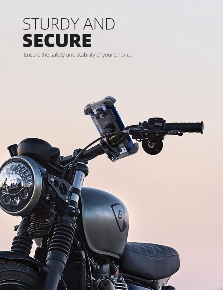 Lamicall Motosiklet ve Bisiklet Telefon Tutucu Ayarlanabilir BP03T