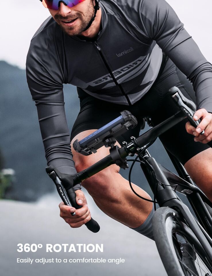 Lamicall Motosiklet ve Bisiklet Telefon Tutucu Ayarlanabilir BP03B