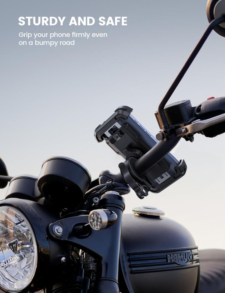 Lamicall Motosiklet ve Bisiklet Telefon Tutucu Ayarlanabilir BP03B