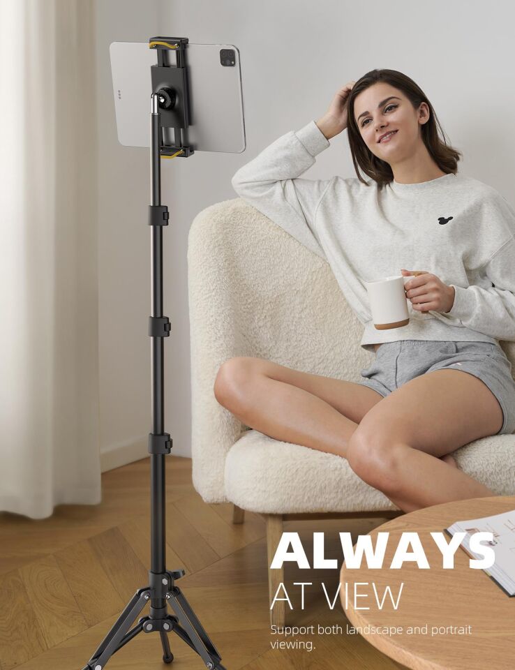 Lamicall Katlanabilir Tablet Tripod 360 Derece Dönme Kumandali FT02