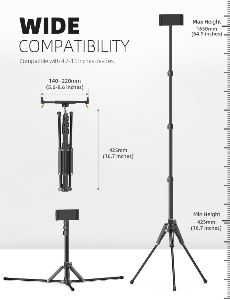 Lamicall Katlanabilir Tablet Tripod 360 Derece Dönme Kumandali FT02