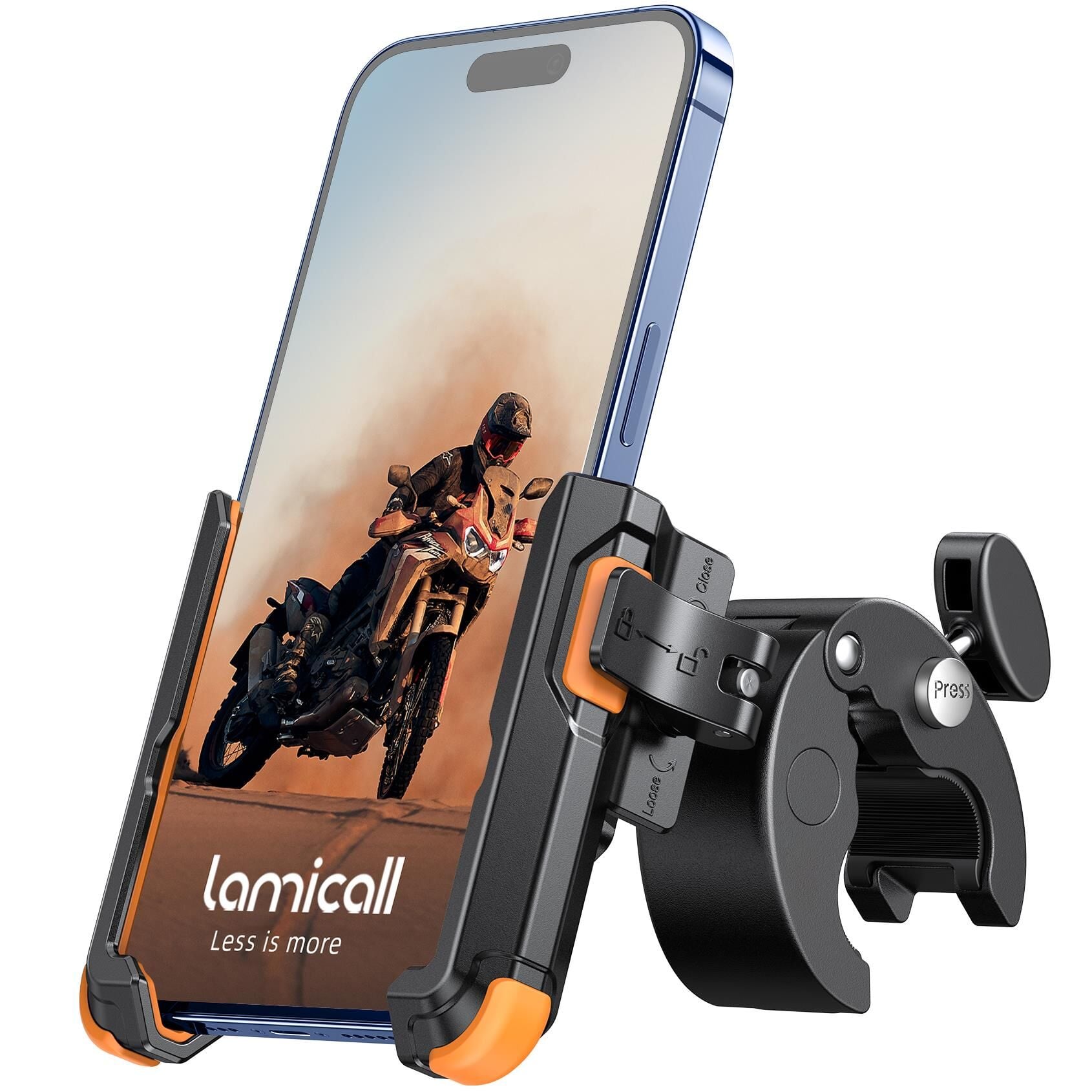 Lamicall Motosiklet ve Bisiklet Telefon Tutucu Kolay Sök Tak BP09O
