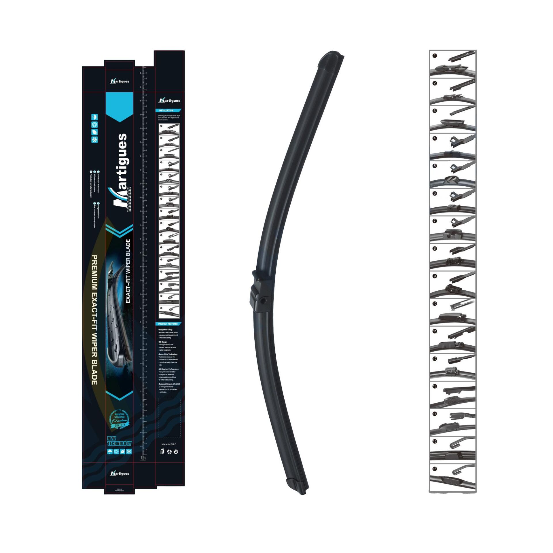 Martigues Silecek Muz Vw Golf Iv Bora Polo Mazda Iii  21+19 Inc 525+475Mm