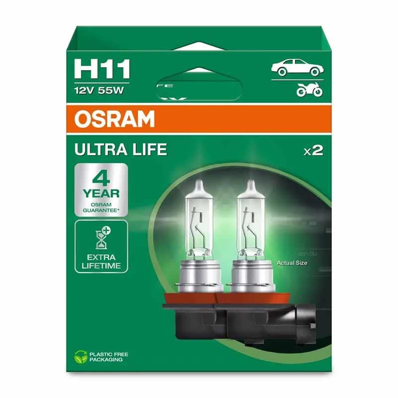 Osram Far Ampulü Halogen H11 12V 55W Ultra Life 64211ULT-2HB