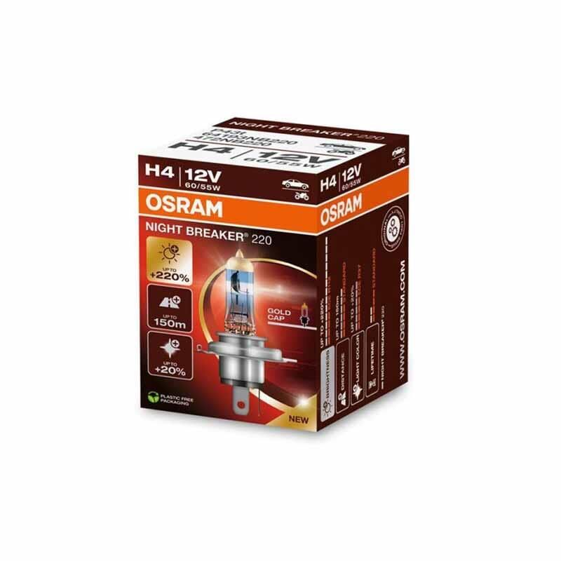 Osram Far Ampulü Halogen H4 12V 55/60W Night Breaker 220 64193NB220