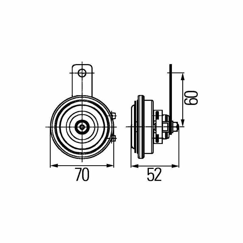 Hella Yüksek Ton Korna 12V 420HZ 112 DBA 3AL922196-011