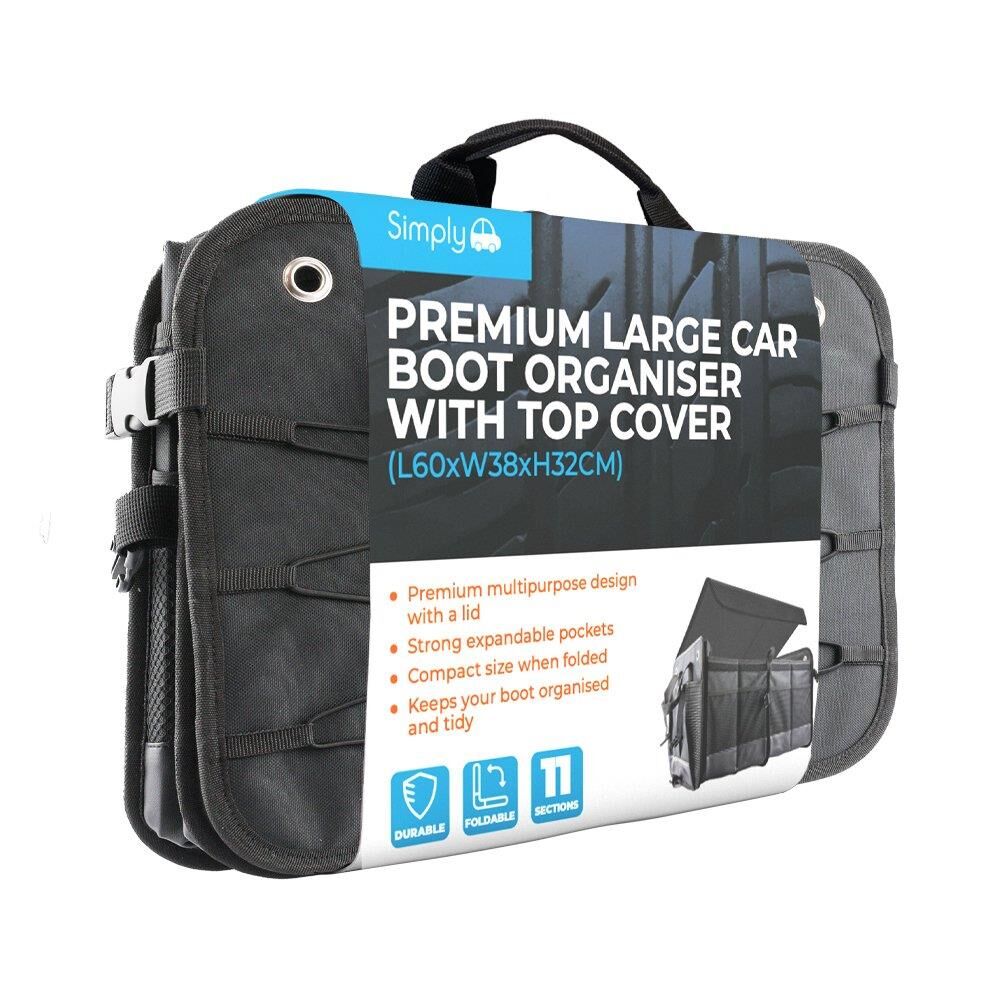 Simply Brands Premium Üst Kapakli Büyük Araba Bagaj Düzenleyici