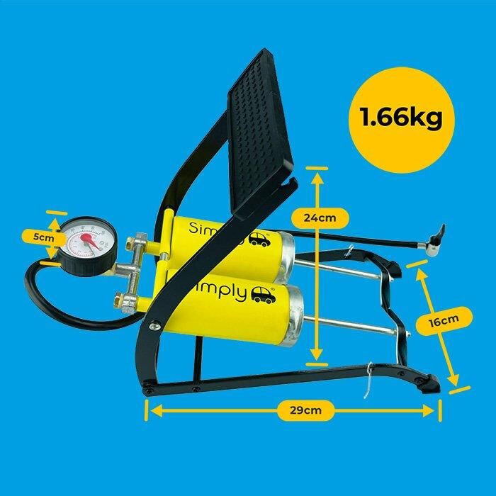 Simply Brands Basinç Göstergeli Çift Pistonlu Ayak Pompasi
