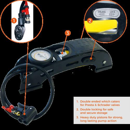 Simply Brands Basinç Göstergeli Premium Tek Pistonlu Ayak Pompasi