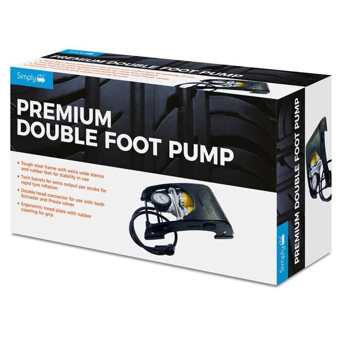 Simply Brands Basinç Göstergeli Premium Çift Pistonlu Ayak Pompasi