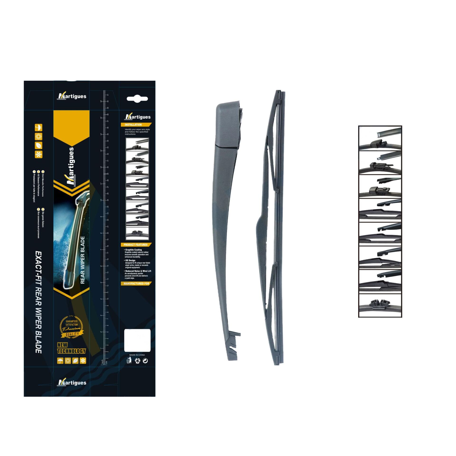 Martigues Silecek Arka Muz Ve Kolu Mazda 3 03-09 330 Mm 360 Mm