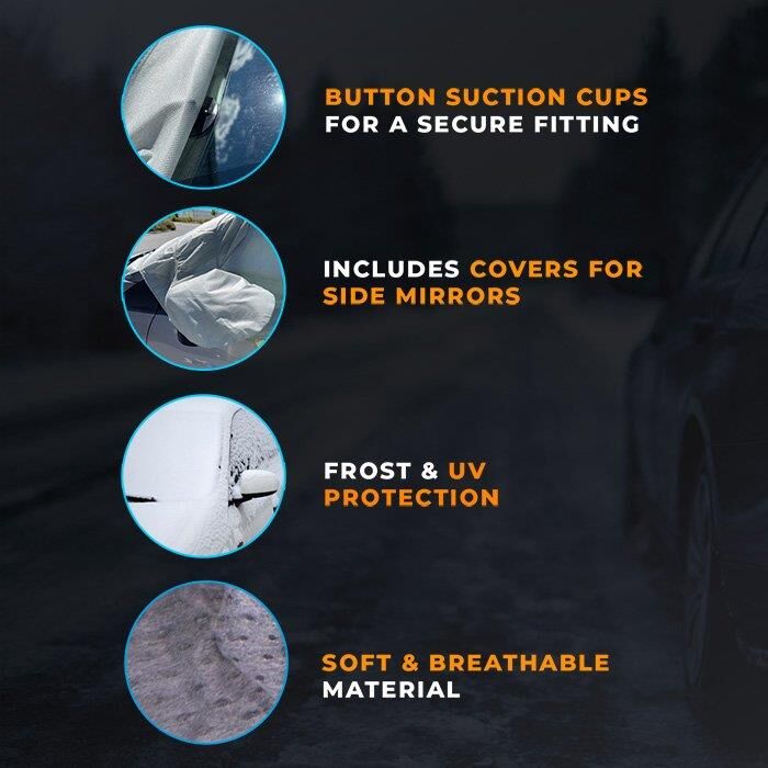 Simply Brands Kar Kalkani Ön Cam Kis Don Koruyucu 45-175X95CM