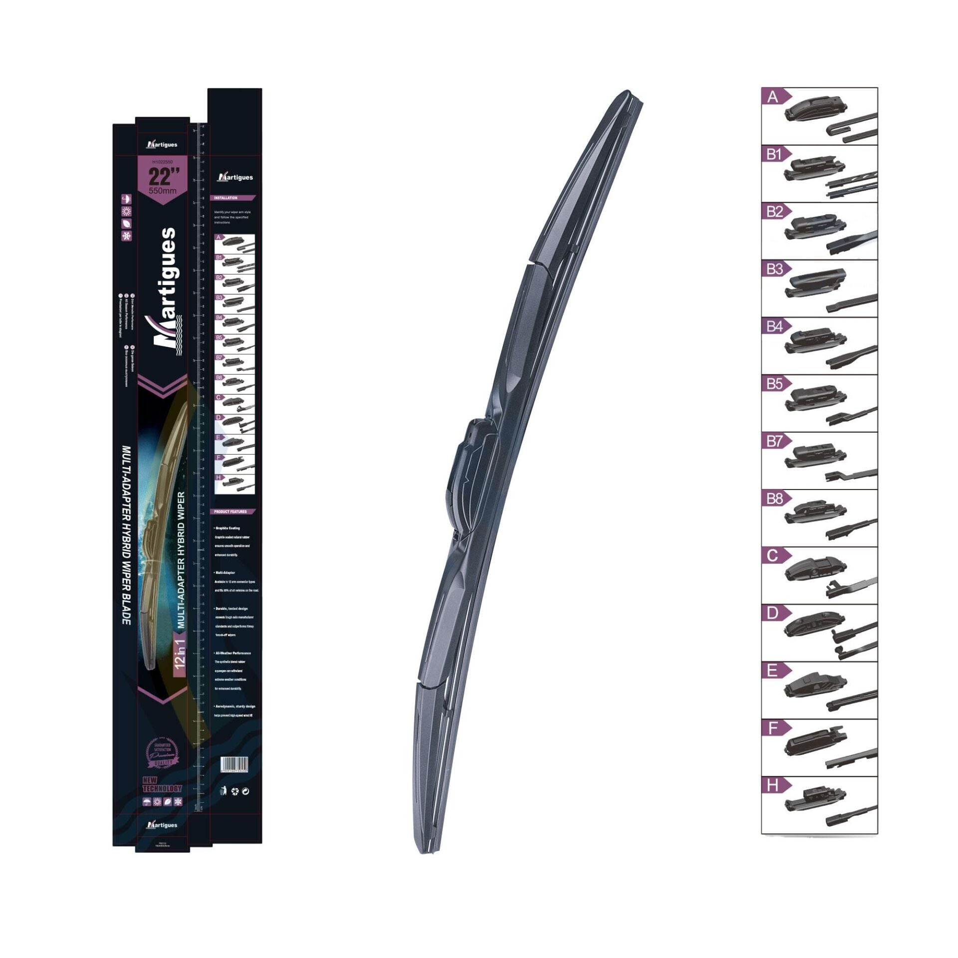 Martigues Silecek Hibrit 11 Aparatli 550Mm 22 Inc