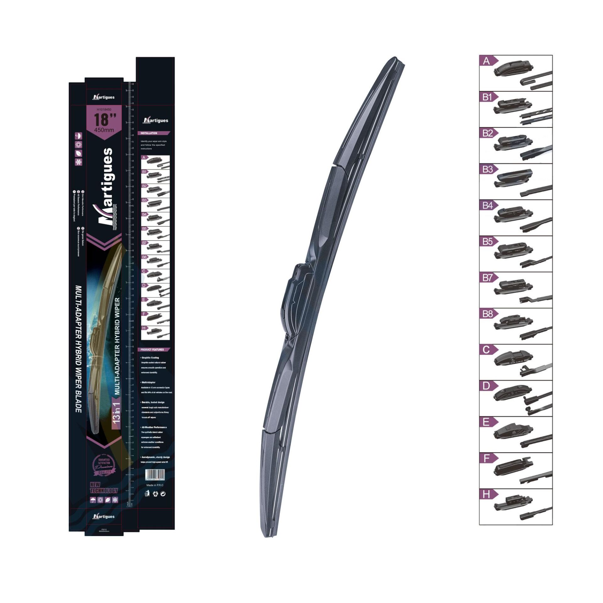 Martigues Silecek Hibrit 11 Aparatli 450Mm 18 Inc