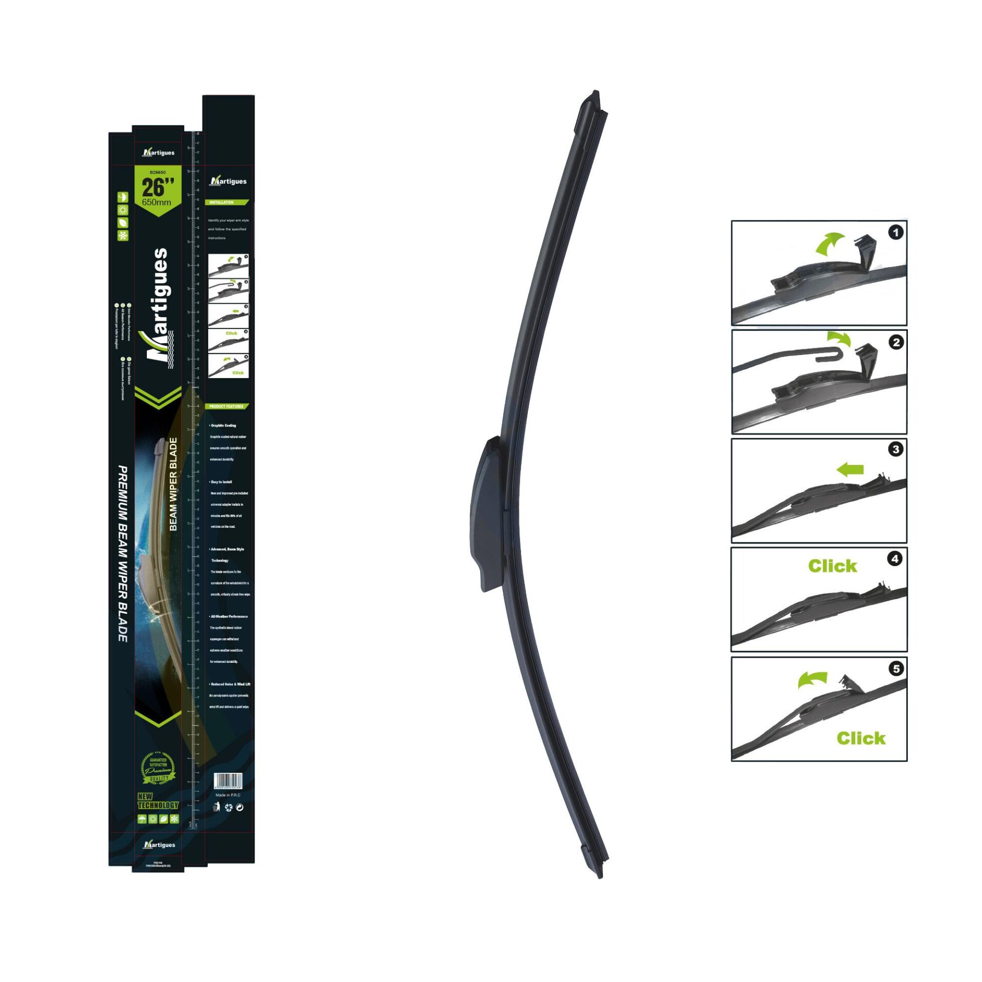 Martigues Silecek Universal Muz 650Mm 26 Inc