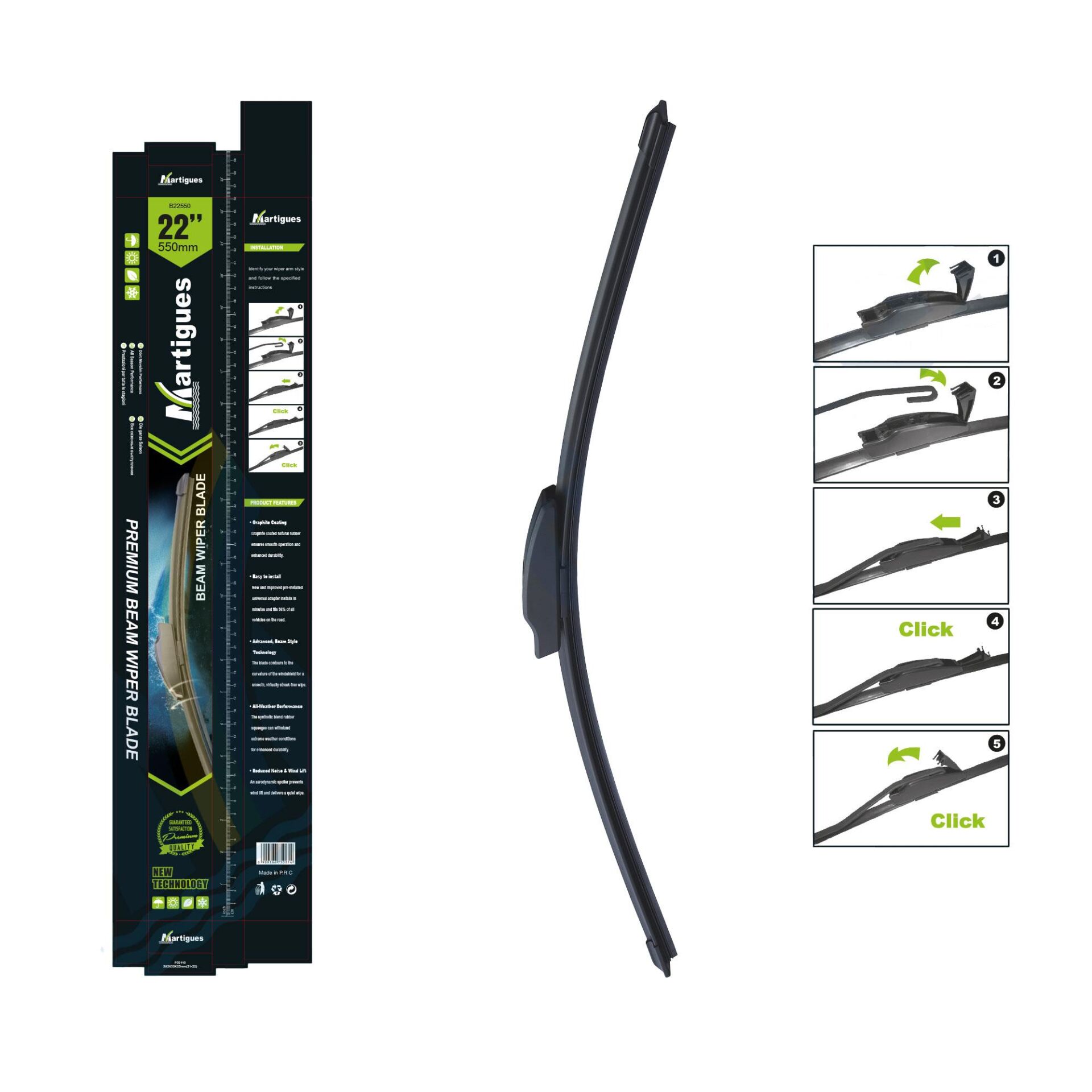 Martigues Silecek Universal Muz 550Mm 22 Inc