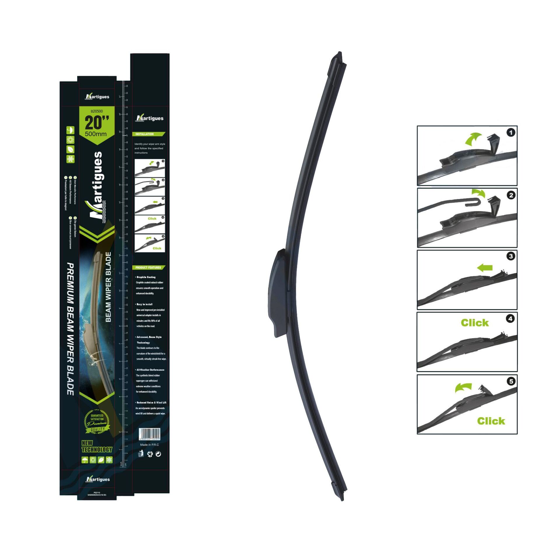 Martigues Silecek Universal Muz 500Mm 20 Inc