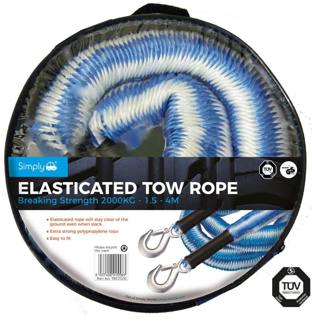 Simply Brands Araba Çekme Halat Elastik 1.5x4M 2000Kg