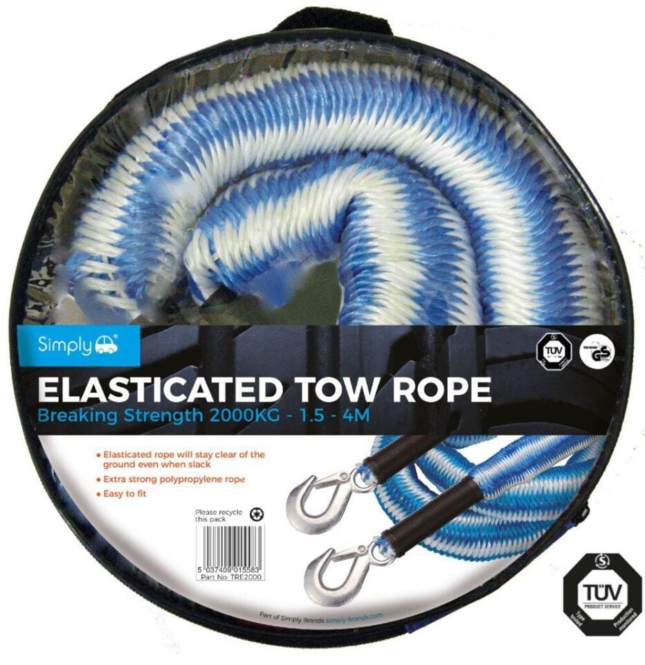Simply Brands Araba Çekme Halat Elastik 1.5x4M 2000Kg