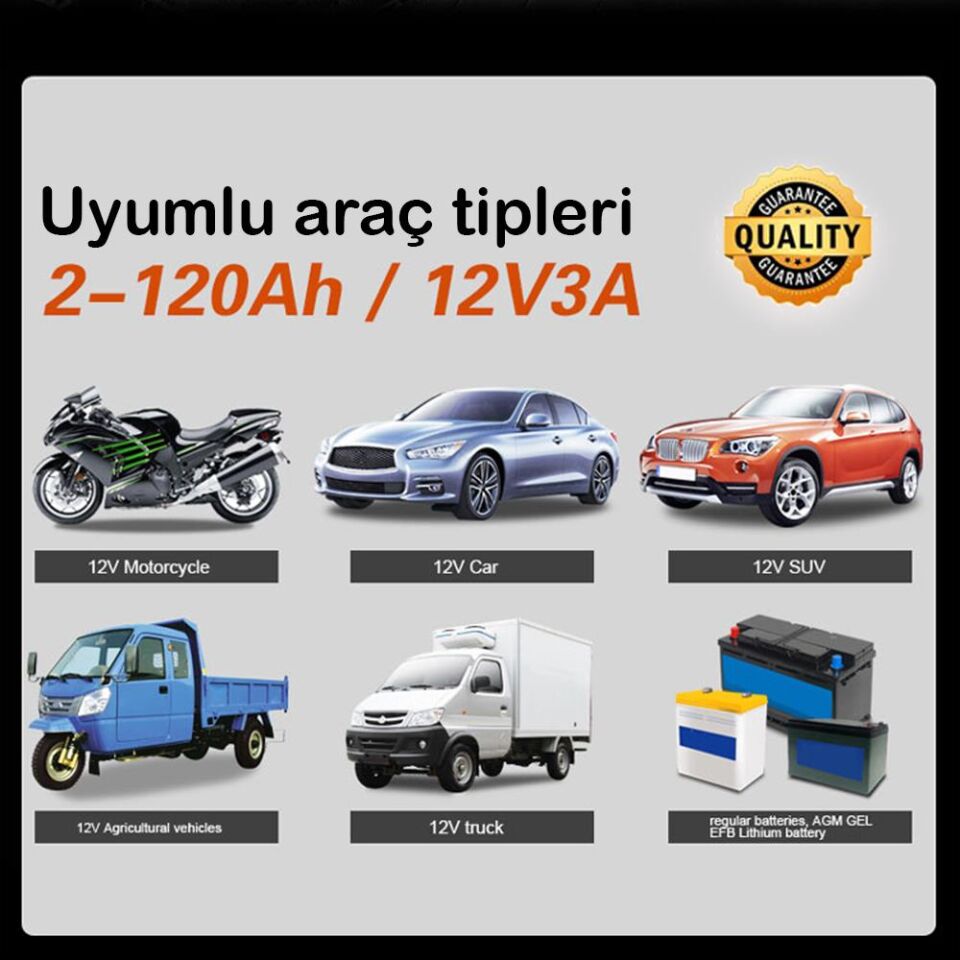 Lancol Akü Test ve Sarj Cihazi 12V/3A CAT-200