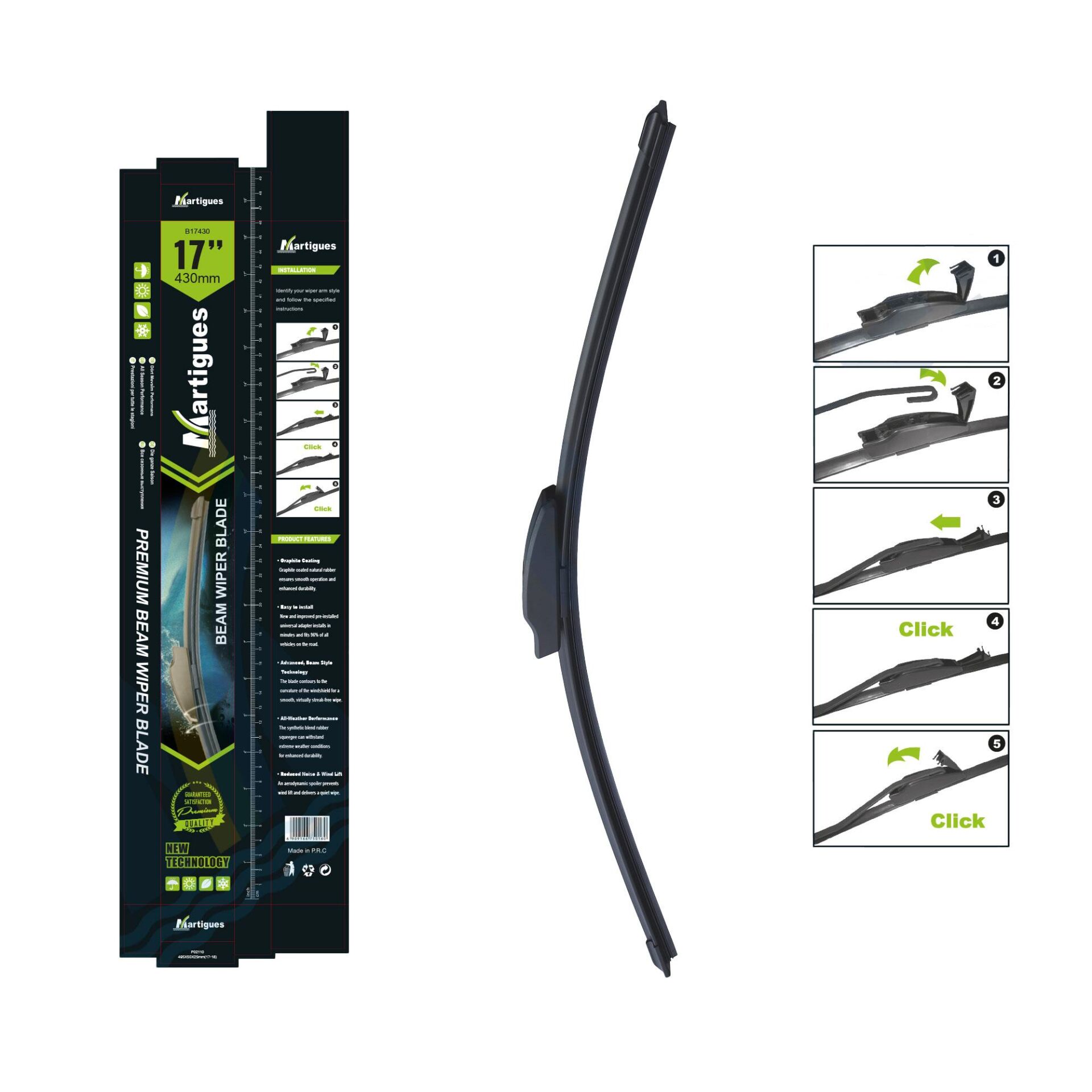 Martigues Silecek Universal Muz 430Mm 17 Inc