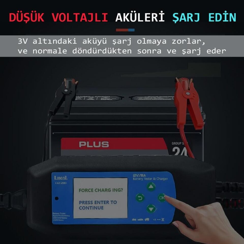 Lancol Akü Test ve Sarj Cihazi 12V/8A CAT-280