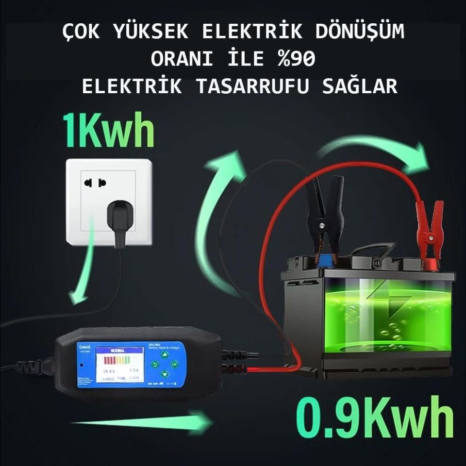 Lancol Akü Test ve Sarj Cihazi 12V/8A CAT-280