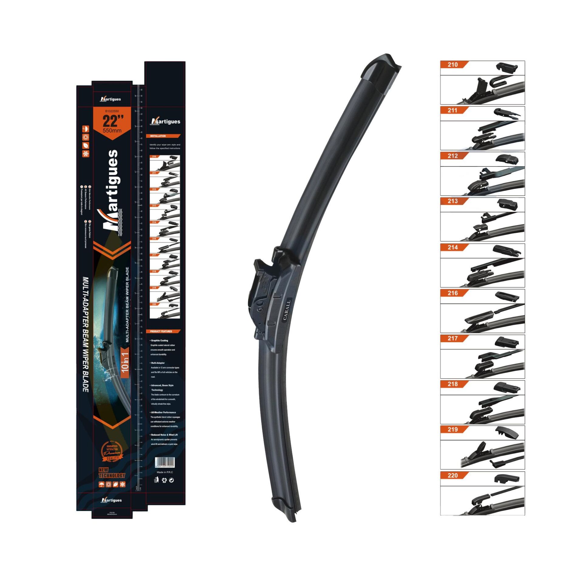 Martigues Silecek Muz 10 Aparatli 550Mm 22 Inc