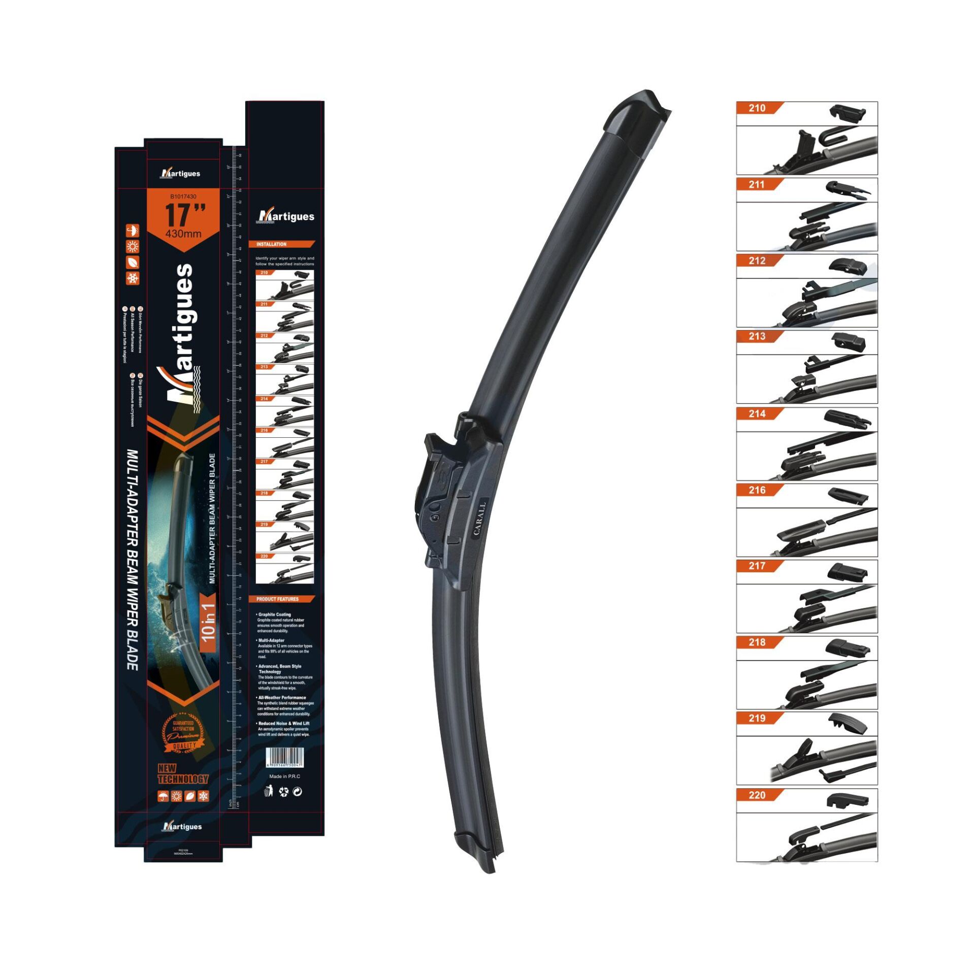 Martigues Silecek Muz 10 Aparatli 430Mm 17 Inc