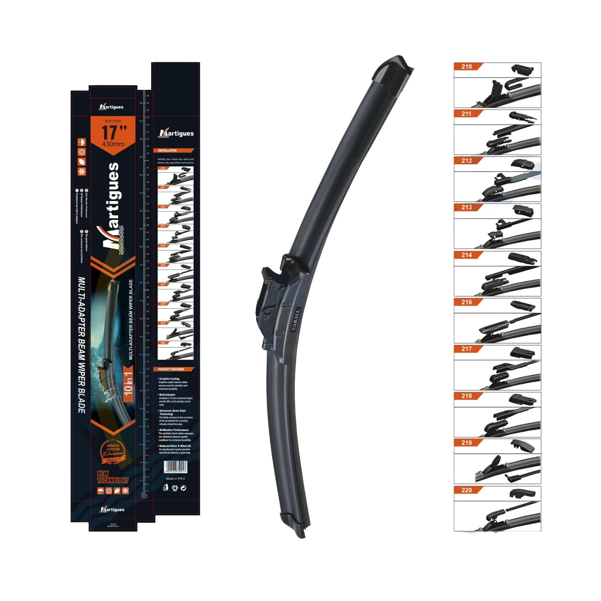 Martigues Silecek Muz 10 Aparatli 430Mm 17 Inc